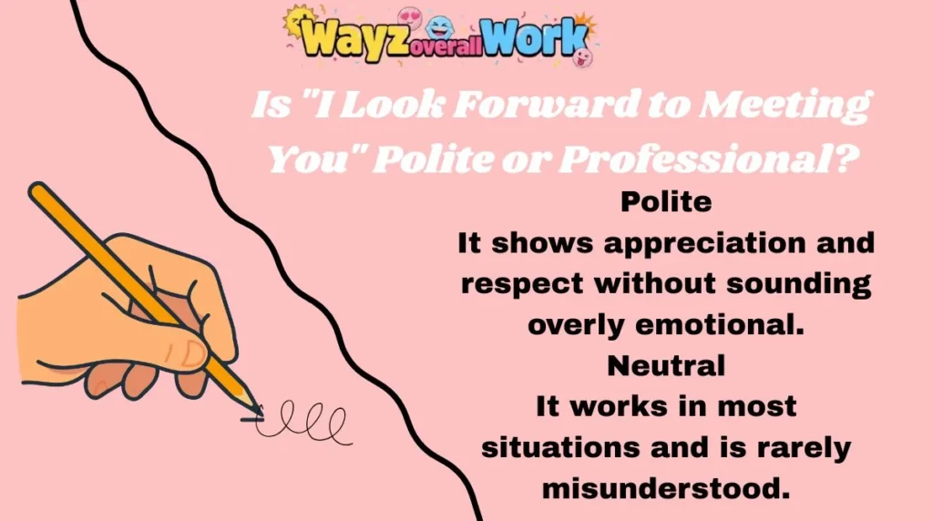 Is "I Look Forward to Meeting You" Polite or Professional?