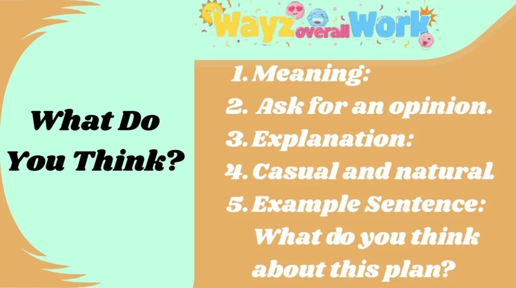 What Do You Think?